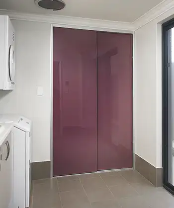 Custom Coloured Glass Sliding Doors