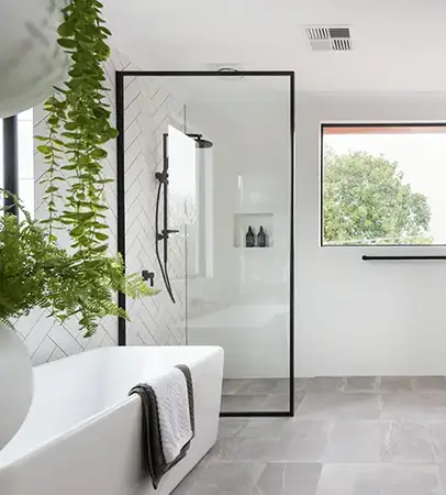 Shower Panel with Full Frame