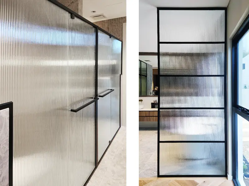 Examples of Narrow Reeded Glass