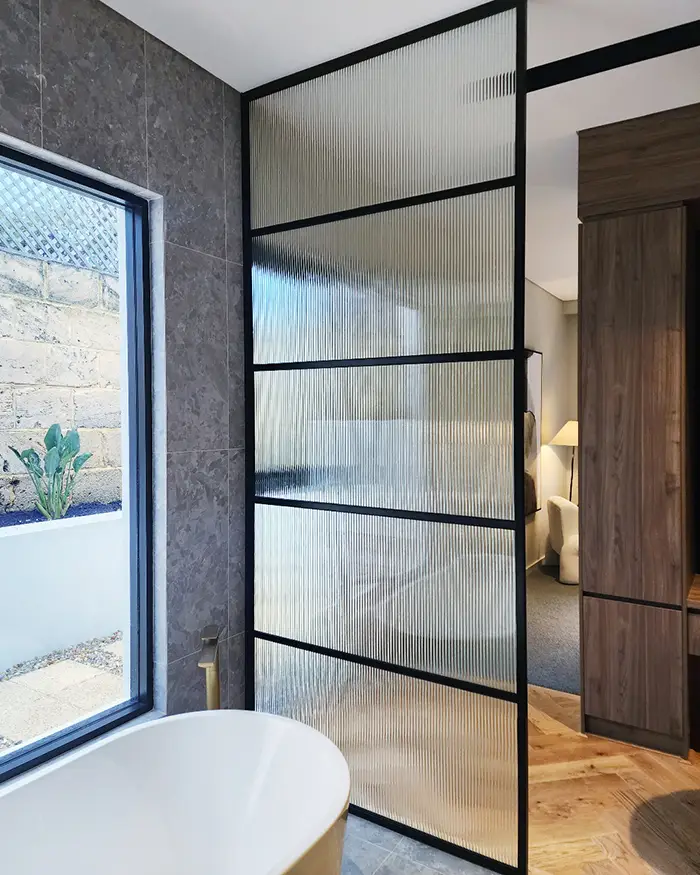 Glass Room Divider for Privacy